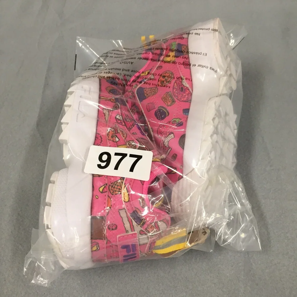 Fila Disruptor II Kids‎ Pink Sweet Treats Cupcake Sneakers 3XM01784-694 Size 13